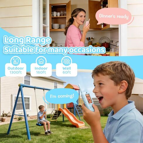 Toys Kids Walkie Talkies: Rechargeable Long Range for Boys & Girls Age 3-12 Outdoor Camping in Kuwait