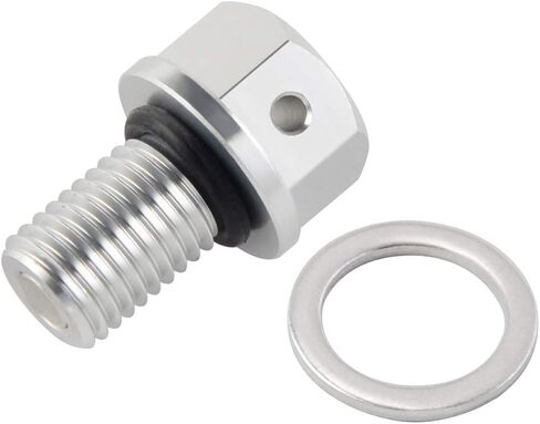 M10x1.25 Oil Drain Bolt Screw For Yamaha YZ125 2005-2018 YZ250 1997-2018 YZ250F YZF 250 2001-2018 YZ 125X 250 450 FX YZF WRF 450(Silver) in Kuwait