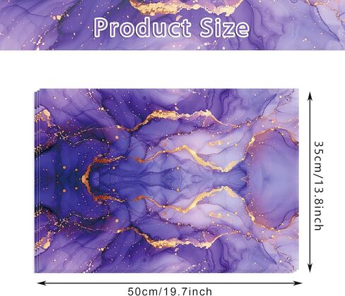 100 Sheets Purple Gold Marble Tissue Paper Purple Marble Swirl Pattern Gifts Wrapping Tissue Paper DIY Crafts Supplies for Birthday Wedding Baby Shower Party Decorations, 13.8 x 19.7 inches in Kuwait