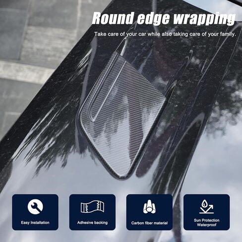 غطاء غطاء فتحة التهوية الأمامي متوافق مع Land Rover Range Rover Sport 2023 2024 2025 2026، غطاء فتحة التهوية من ألياف الكربون الحقيقية in Kuwait