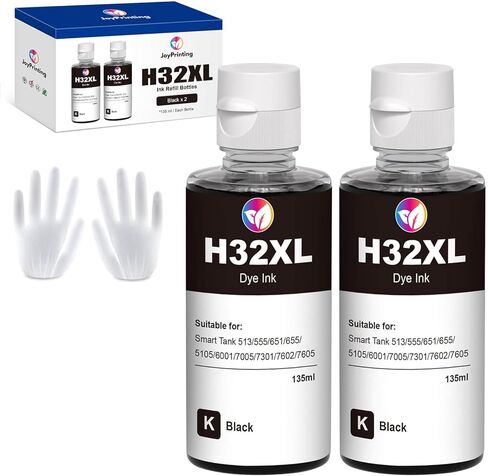 Ink Bottle Compatible with HP 31 Ink Bottle Set Yellow Work for HP Smart Tank 5000 5101 7602 6001 7301 5103 Smart Tank Plus 570 Smart Tank Plus 651 (2 x Yellow 100ML) in Saudi Arabia