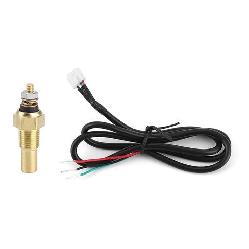 مقياس درجة حرارة الماء CHICIRIS 2 بوصة 40 140 درجة مئوية، مؤشر أحمر مضيء شاشة LED زرقاء 7 ألوان، مع مستشعر 1 8 27 NPT وتسخير الطاقة، للسيارات العالمية 12 فولت in Kuwait