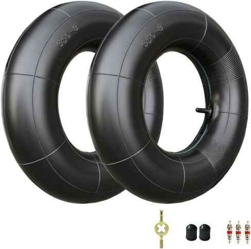 2-Pack Heavy Duty 16x6.50-8 Inner Tubes-TR13 Straight Valve Stem Premium Rubber Universal Replacement for Golf Cart,Lawn Mower, ractor, ATV,Snow Blower,Garden Trailer,Fit 16x7.50-8,16x650-8,16x750-8 in Kuwait