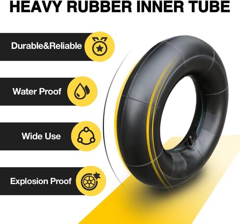 2-Pack Heavy Duty 16x6.50-8 Inner Tubes-TR13 Straight Valve Stem Premium Rubber Universal Replacement for Golf Cart,Lawn Mower, ractor, ATV,Snow Blower,Garden Trailer,Fit 16x7.50-8,16x650-8,16x750-8 in Kuwait
