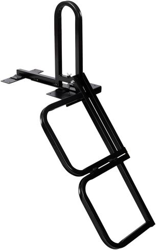 Foldable Pickup Truck Tailgate Two Step Ladder 300 LBS Load Capacity Universal Fit Truck Bed Step with Hand Rail Easy Installation in Kuwait