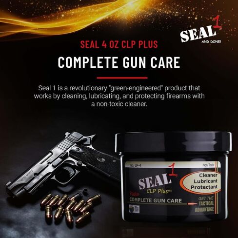 SEAL 1-4 أونصة CLP Plus حل كامل للعناية بالأسلحة ومعجون التجويف ينظف ويزلق ويحمي ويمنع الصدأ للحصول على الحل النهائي لصيانة الأسلحة النارية وتنظيف الأسلحة والمزيد in Kuwait
