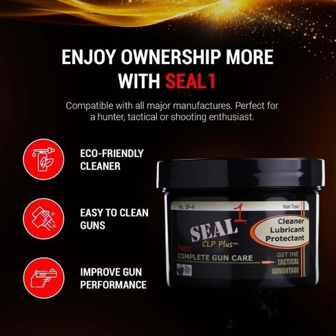 SEAL 1-4 أونصة CLP Plus حل كامل للعناية بالأسلحة ومعجون التجويف ينظف ويزلق ويحمي ويمنع الصدأ للحصول على الحل النهائي لصيانة الأسلحة النارية وتنظيف الأسلحة والمزيد in Kuwait