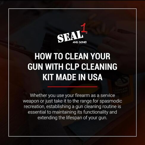SEAL 1-4 أونصة CLP Plus حل كامل للعناية بالأسلحة ومعجون التجويف ينظف ويزلق ويحمي ويمنع الصدأ للحصول على الحل النهائي لصيانة الأسلحة النارية وتنظيف الأسلحة والمزيد in Kuwait