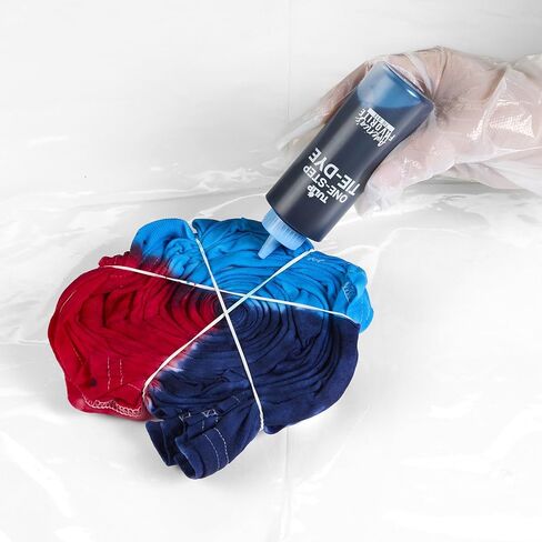 Tulip One-Step Tie-Dye USA Party Mega Value Kit, 74-Piece - Patriotic Red White & Blue Tie Dye Set for Fourth of July & Memorial Day in Kuwait
