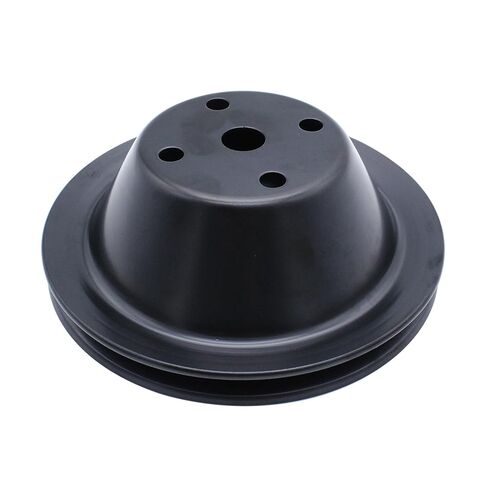 3Pcs Black Steel 1 Groove Power Steering Pump Pulley; 2 Groove Crankshaft Pulley; 1 Groove Water Pump Pulley Compatible with Small Block Chevy SBC 350 Short Water Pump in Kuwait