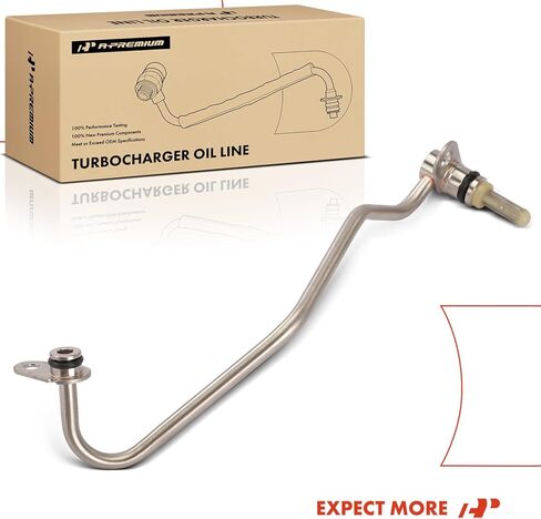 A-Premium Turbocharger Oil Line Compatible with Ford F-150 F150 2015 2016 2017, 2.7L, Supply in Kuwait
