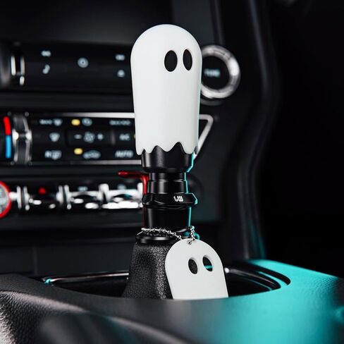 Universal Ghost Gear Shift Knob with 3 Threaded Adapters M8 M10 M12,Fits for Most Vehicles,Spooky Car Accessories Funny Gear Shifter Handle On Halloween in Kuwait