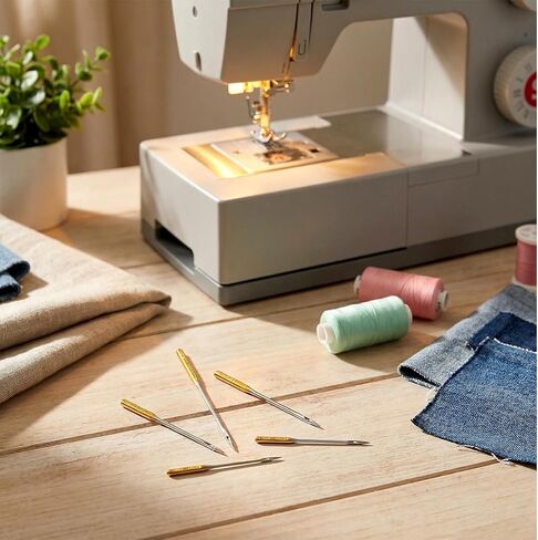 30 PCS Sewing Machine Needle Large Eye Sewing Machine Needles Home Sewings Notions and Supplies Macine Size 14/16/18 in Kuwait