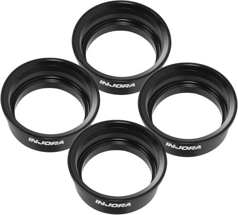 INJORA 4pcs Aluminum Wheel Barrels for 1.0" ModuWheel(Black) in Saudi Arabia