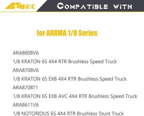 Alloy Carbon Fiber Wheelie Bar Adjustable Angle Compatible with Arrma 1/8 Notorious Kraton 6S EXB V6 4X4 RTR Notorious Series Upgrades Part Sliver in Kuwait