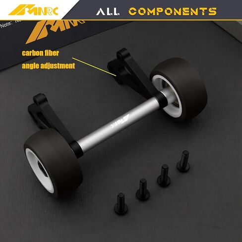 Alloy Carbon Fiber Wheelie Bar Adjustable Angle Compatible with Arrma 1/8 Notorious Kraton 6S EXB V6 4X4 RTR Notorious Series Upgrades Part Sliver in Kuwait