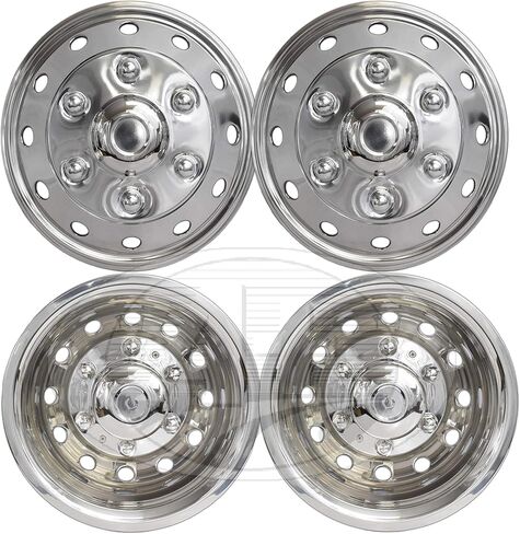 A+ 16" Stainless Steel Front Wheel Simulator for Ford Transit 2015~up – Set of 4 in Kuwait