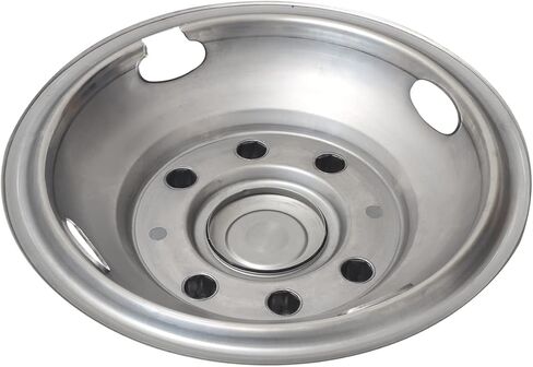 17 بوصة 8 العروة عجلة محاكاة مجموعة كاملة الفولاذ المقاوم للصدأ عجلة Hubcap مجموعة تناسب 2005-2025 فورد F350 ثنائي العجلات الشاحنات in Kuwait