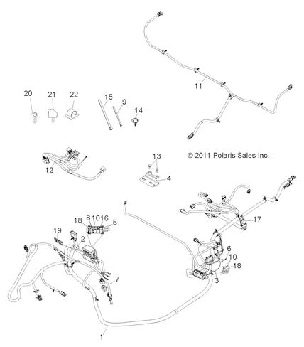 Polaris 2411778 Chassis Harness Ranger Limited EFI 500 in Kuwait