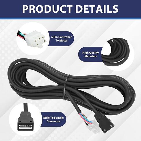 247768 Schwintek 12V DC 6 Pin Controller to Motor Harness 15 Foot Schwintek Slide Power Cord Compatible with Schwintek Various RV in-Wall Slide-Out System in Kuwait