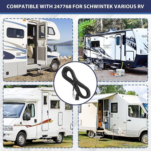 247768 Schwintek 12V DC 6 Pin Controller to Motor Harness 15 Foot Schwintek Slide Power Cord Compatible with Schwintek Various RV in-Wall Slide-Out System in Kuwait