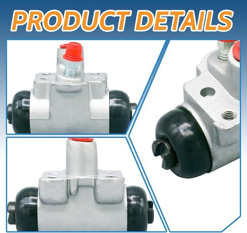 43301S10003 43300S10003 Rear Drum Brake Wheel Cylinder 2-Pc Set Compatible with Select Honda Models CR-V CRV 1997-2001, Accord 1991-2002,Replace W37858, 72925, 43301S84A02, 43301S84A03, W37859, 72926 in Kuwait