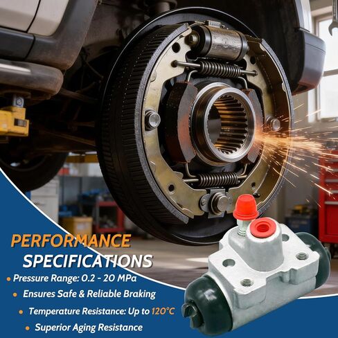 43301S10003 43300S10003 Rear Drum Brake Wheel Cylinder 2-Pc Set Compatible with Select Honda Models CR-V CRV 1997-2001, Accord 1991-2002,Replace W37858, 72925, 43301S84A02, 43301S84A03, W37859, 72926 in Kuwait