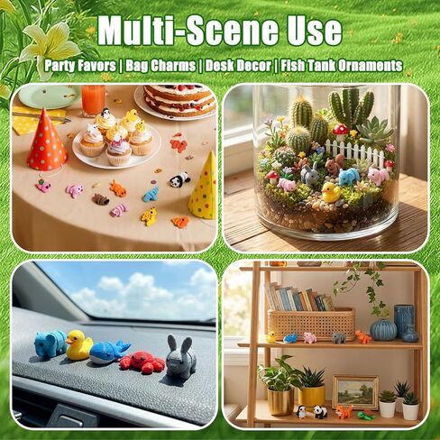 Hysagtek 50Pcs 3D Printed Animals Blind Bag - Mystery Pack Flexible Articulated Fidget Toys Realistic Mini Animals Figures for Desk Decor Rewards Goodie Bags Party Favors Birthday Gifts in Kuwait