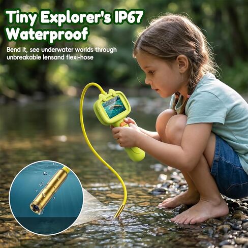 Kids Borescope Camera with Light-STEM Science Educational Toy for 3 4 5 6 7 8 Years Old Boys & Girls Birthday Gift-Discovery & Exploration Flexible Snake Scope Battery Toddler Young Child in Kuwait
