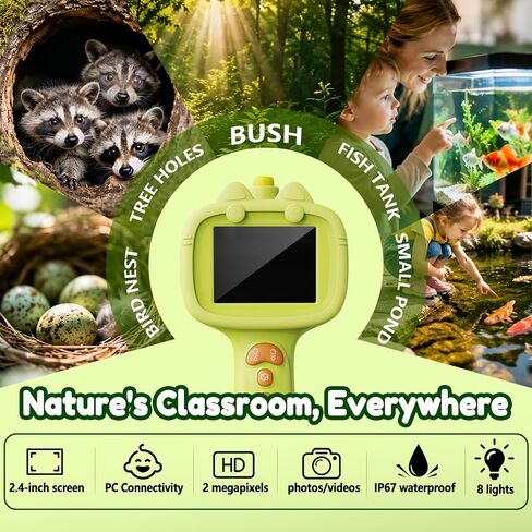 Kids Borescope Camera with Light-STEM Science Educational Toy for 3 4 5 6 7 8 Years Old Boys & Girls Birthday Gift-Discovery & Exploration Flexible Snake Scope Battery Toddler Young Child in Kuwait