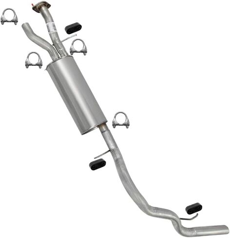 Exhaust Intermediate Pipe Muffler & Tail Pipe Kit Compatible for 2001-2006 GMC Yukon 6.0L | Northeastern Exhaust | Free Clamps and Hangers Included | Direct-Fit Replacement in Kuwait