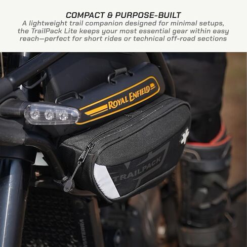 ViaTerra Trailpack Lite Motorcycle Crashbar Bags for Royal Enfield Himalayan 450 – 4L Capacity, No-Mod 3-Point Mount Foam-Reinforced YKK Zipper Off-Road Front Frame Bags for Trail & Adventure Riding in Kuwait