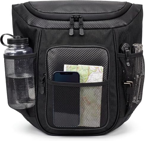 UTV Behind Seat Storage Bag Center Seat Bag Compatible with Polaris General 1000/1000-4 / XP 1000 / XP 4 1000 2016-2026 Tool Organizer Shoulder Gear Bag Accessories Large Capacity Black in Kuwait