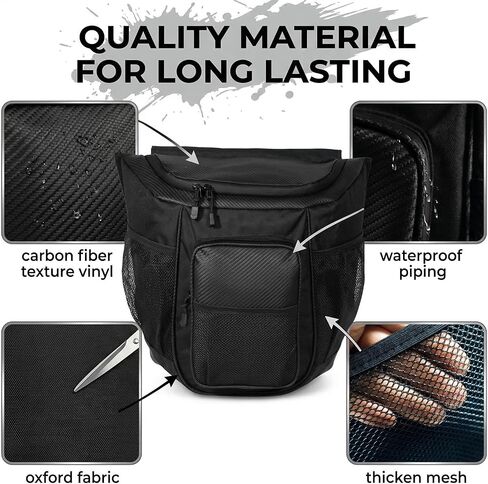 UTV Behind Seat Storage Bag Center Seat Bag Compatible with Polaris General 1000/1000-4 / XP 1000 / XP 4 1000 2016-2026 Tool Organizer Shoulder Gear Bag Accessories Large Capacity Black in Kuwait