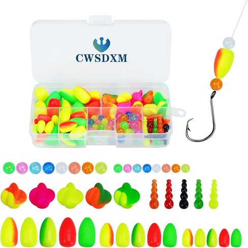 6PCS Popping Corks Weighted Floats for Fishing for Redfish and Speckled Trout Fishing Bobbers Catfish Float Rigs DIY Fishing Floats kit for Saltwater in Saudi Arabia