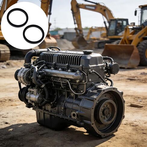 2Pcs Heavy Duty Rectangular Seals Designed Power Unit Engines Ideal Substitute Leaking OEM Part 3906697 Replacement O in Kuwait