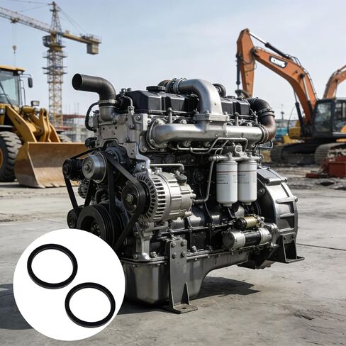 2Pcs Heavy Duty Rectangular Seals Designed Power Unit Engines Ideal Substitute Leaking OEM Part 3906697 Replacement O in Kuwait