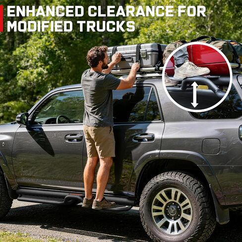 لوحات الجري COMNOVA متوافقة مع 2010-2024 Toyota 4Runner بدون تنانير جانبية (باستثناء 10-13 Sr5، 10-24 Limited، 20-22 Nightshade Edition، 22-24 TRD Sport). قضبان الخطوة، المتزلجون الصخريون، والخطوات الجانبية للسكك الحديدية. in Kuwait