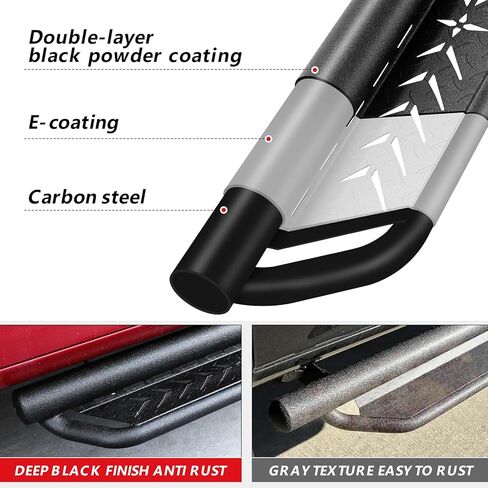 لوحات الجري COMNOVA متوافقة مع 2010-2024 Toyota 4Runner بدون تنانير جانبية (باستثناء 10-13 Sr5، 10-24 Limited، 20-22 Nightshade Edition، 22-24 TRD Sport). قضبان الخطوة، المتزلجون الصخريون، والخطوات الجانبية للسكك الحديدية. in Kuwait