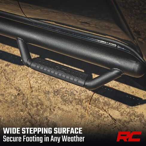 Rough Country Nerf Steps for Toyota 4Runner 2025-2026 - Cab Length Side Step Rails, Bolt-On Running Boards with Stone Guards in Kuwait