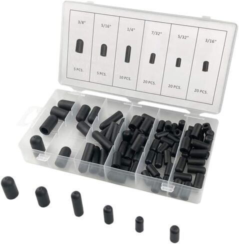 Vacuum Cap Assortment Set 5/32 Inch To 3/8 Inch Compatible With Carburetor in Kuwait