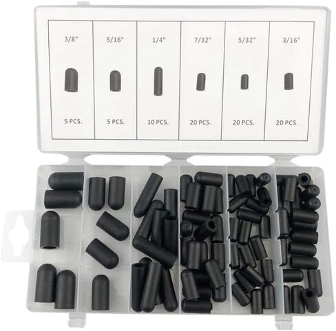 Vacuum Cap Assortment Set 5/32 Inch To 3/8 Inch Compatible With Carburetor in Kuwait