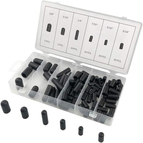 Vacuum Cap Assortment Set 5/32 Inch To 3/8 Inch Compatible With Carburetor in Kuwait