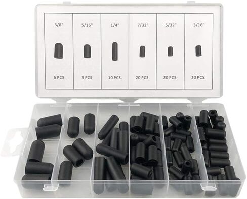 Vacuum Cap Assortment Set 5/32 Inch To 3/8 Inch Compatible With Carburetor in Kuwait