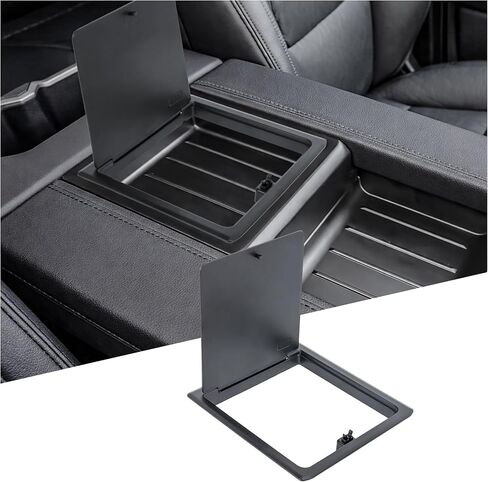 غطاء غطاء منظم مخفي لوحدة التحكم المركزية متوافق مع الملحقات الداخلية لسيارة Toyota Tundra (SR/SR5/Limited) لعام 2022-2026، غطاء علبة تخزين مخفي لمسند الذراع in Kuwait