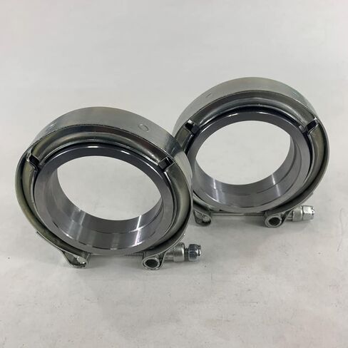 2 pieces of 2.5" I.D. Mild Steel V-band Clamp&Flange Universal in Kuwait