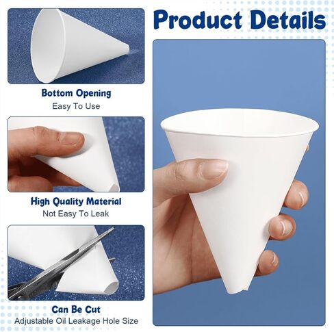 100PCS Disposable Car Engine Oil Funnels, Paper No-Spill Foldable Vehicle Change Fluid Funnels, Multi-Purpose Automotive Fluid Gas Cone Dispenser, Universal for SUV RV Pickup in Kuwait