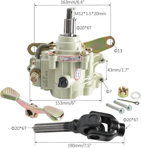 ATV صندوق التروس العكسي ناقل الحركة المدمج في عمود محرك عكسي لمحرك 150cc 200cc 250cc 300cc UTV Go Kart Golf Cart Buggy Quad 4 Wheeler للأمام والخلف in Kuwait