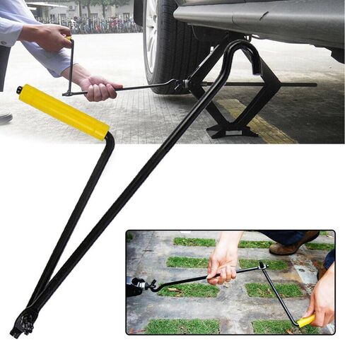 Metal Steel Car Truck Jack Lug Handle Wrench Auto Repair Tool New in Kuwait