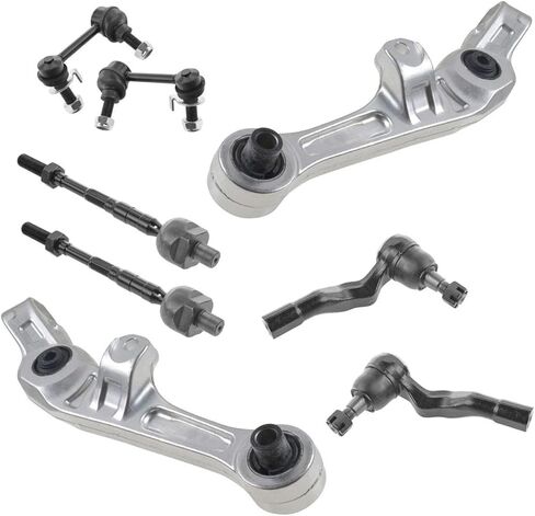 Control Arm Suspension Kit Forward Sway Bar Tie Rod Front Left Right 8 Piece for INFINITI for Nissan for 350Z 3.5L 2003-2004 Stainless Steel Sealed in Kuwait